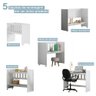 Mini Berço Rubi Multifuncional com Colchão Tigus Branco - 3
