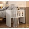 Mini Berço Rubi Multifuncional com Colchão Tigus Branco - 2