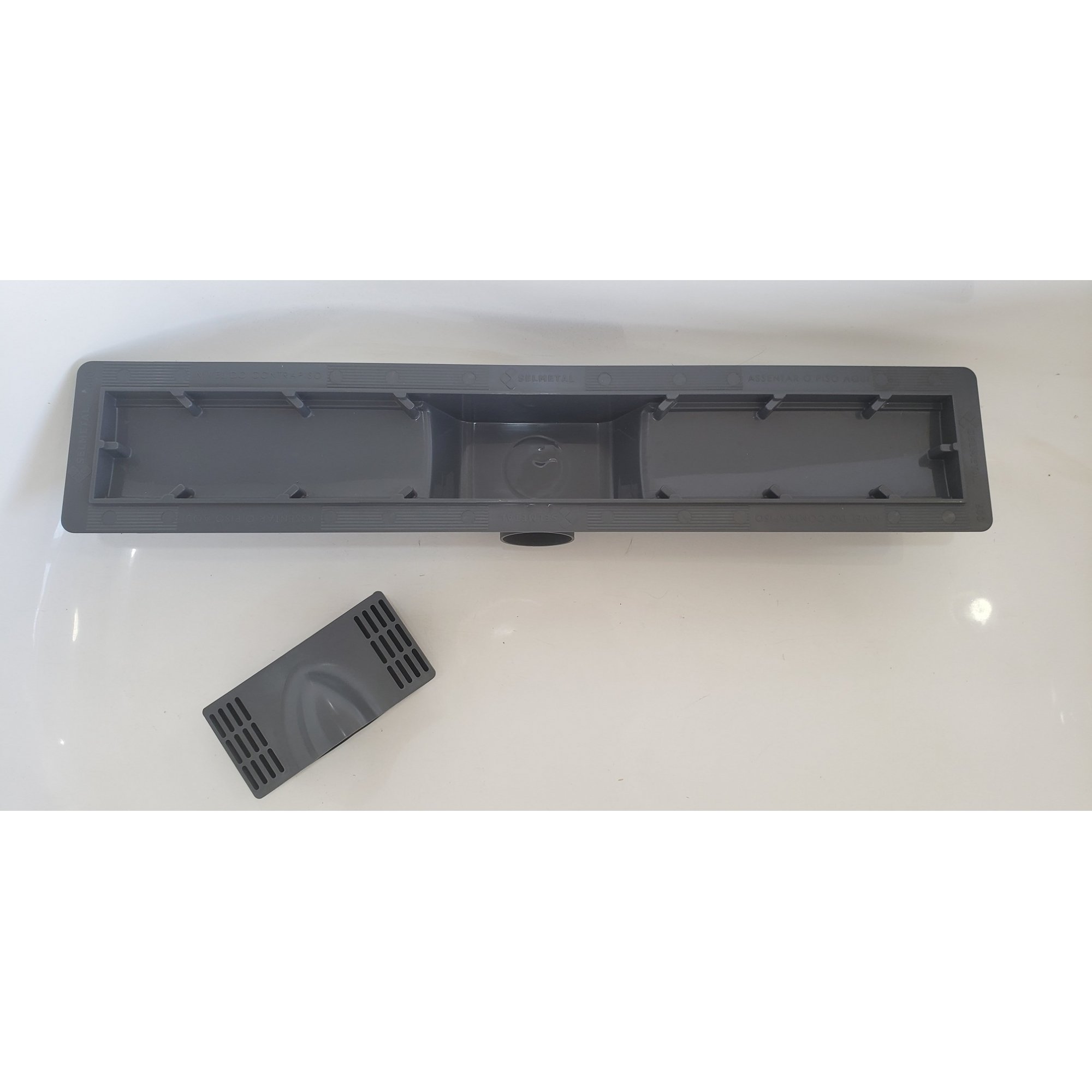 RALO VERSATA BASE PVC 60X8 CM COM TAMPA INVISIVEL - BF - AISI 304 - 3