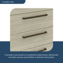 Ver imagem 4 de Balcão para Cozinha 4 Gavetas Evolution Plus Marrom/Tannat/Legno Crema