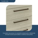 Ver imagem 5 de Balcão para Cozinha 4 Gavetas Evolution Plus Marrom/Tannat/Legno Crema
