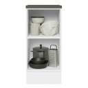 Ver imagem 4 de Balcão Armário de Cozinha 100% MDF 35 cm 1 Porta Frente Branco Brilho Acordes Madesa