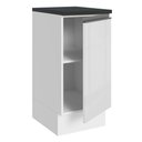 Ver imagem 5 de Balcão Armário de Cozinha 100% MDF 35 cm 1 Porta Frente Branco Brilho Acordes Madesa