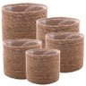 Conjunto 5 Cachepots de Fibra Natural com Forro de Plástico 29483 Wolff - 1
