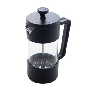 Cafeteira Prensa Francesa de Vidro Borossilicato e Plastico 420ml Lyor Preto