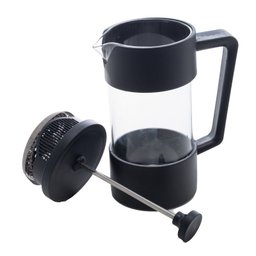 Cafeteira Prensa Francesa de Vidro Borossilicato e Plastico 420ml Lyor Preto - 3