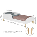 Ver imagem 3 de Cama Infantil Montessoriana Com Protecao Lateral Aurora