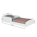 Ver imagem 4 de Cama Infantil Montessoriana com Protecao Lateral Aurora