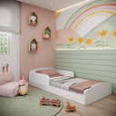 Ver imagem 7 de Cama Infantil Montessoriana Com Protecao Lateral Aurora