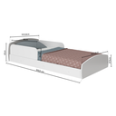 Ver imagem 4 de Cama Infantil Montessoriana com Protecao Lateral Aurora