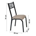 Ver mais imagens de Conjunto Mesa 110x72cm 1 Banco 2 Cadeiras Mega 