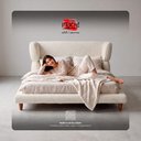 Ver imagem 5 de Cama Box Base King com Cabeceira Mochi 193x203 Estofada Orgânica Japonesa Bouclê Creme - Desk Design