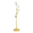 Ver imagem 1 de Abajur Coluna Piso Figo Ouro com Globo de Vidro Branco