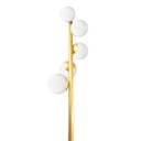 Ver imagem 4 de Abajur Coluna Piso Figo Ouro com Globo de Vidro Branco