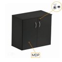 Ver imagem 3 de Armário Baixo com 02 Portas - 0,80x0,42x0,75m - Job - Cor Preto - 41207