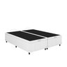 Base Box Baú Queen Bipartido Classic Blindado 158x198x42 Corino Branco - 2