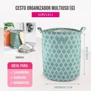 Ver imagem 4 de Cesto para Roupa Suja/ Brinquedos Tecido (g) - Linha Loft Pink