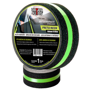 Fita Antiderrapante 50 Mm X 05 Metros - Faixa Fotoluminescente