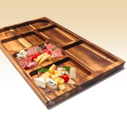 Petisqueira Astanna Madeira Teca Maciça Grande 40x25cm - 4