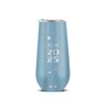 Copo Térmico Aduze Champagne Espumante Drink Lux Feliz 2025 150ml - Azul Claro Metal - 1