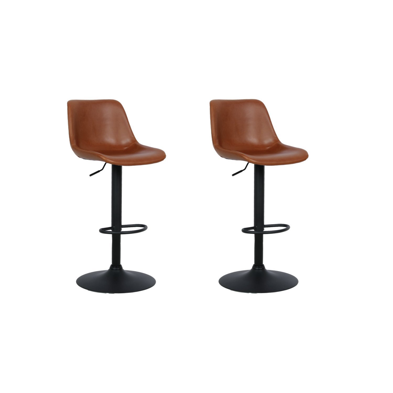 Conjunto 2 Banqueta Gênova Base Disco Rivatti Móveis
