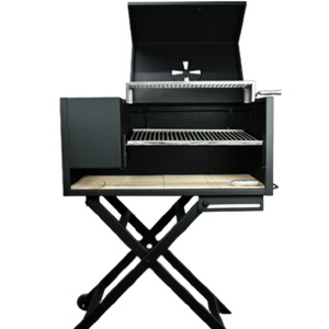 Parrilla com Carrinho com Tampa