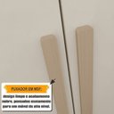 Ver imagem 7 de Guarda-Roupa Casal França 6 Portas com Espelho e Detalhe Ripado com 3 Gavetas Internas Bege/Cinamomo Off White