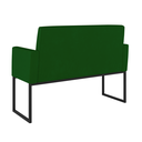 Ver imagem 4 de Kit Sofá 2 Lugares + 2 Poltronas para Recepção Sala Balaqui Cor:verde