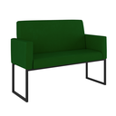 Ver imagem 2 de Kit Sofá 2 Lugares + 2 Poltronas para Recepção Sala Balaqui Cor:verde