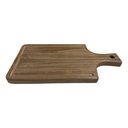 Ver imagem 5 de Tábua de Corte de Madeira Artesanal 50x25 Cm Teixeira:marrom