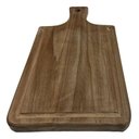 Ver imagem 3 de Tábua de Corte de Madeira Artesanal 50x25 Cm Teixeira:marrom