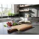 Ver imagem 1 de Tábua de Corte de Madeira Artesanal 50x25 Cm Teixeira:marrom