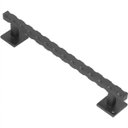Ver imagem 2 de Puxador Duplo Colonial Aço Thor Preto Fosco 300mm Colonial Industrial Medieval Rancho Sítio