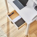 Ver imagem 5 de Escrivaninha Madeira 2 Gavetas 6 Nichos Marlene Branco Idimex