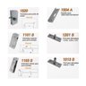 Kit porta pivotante para vidro temperado blindex 6 e 10mm - Branco - 2