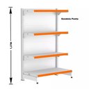 Ver imagem 4 de Gondola Centro 137 Fit Ate 9 Metros 1 Ponta Branco 76b Pe Laranja