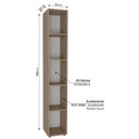 Ver imagem 4 de Estante Livreiro 5 Nichos Liverpool Montana