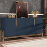 Buffet Aparador 4 Portas 170cm 050518 Azul Cobalto Cedro DCASA - 8