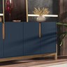 Buffet Aparador 4 Portas 170cm 050518 Azul Cobalto Cedro DCASA - 6