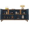 Buffet Aparador 4 Portas 170cm 050518 Azul Cobalto Cedro DCASA - 7