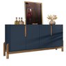 Buffet Aparador 4 Portas 170cm 050518 Azul Cobalto Cedro DCASA - 1