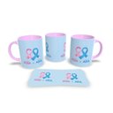 Ver imagem 1 de Canecas Rosa de Porcelana Personalizadas Outubro Rosa