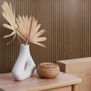 Ver mais imagens de Papel de Parede Madeira Efeito Ripado Nogueira Escuro 5m