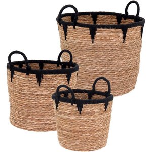 Cesta Fibra Natural 3pç