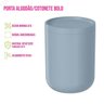 Porta Algodão e Cotonete com Tampa Bold Azul Glacial para Banheiro ou Organizador - 6