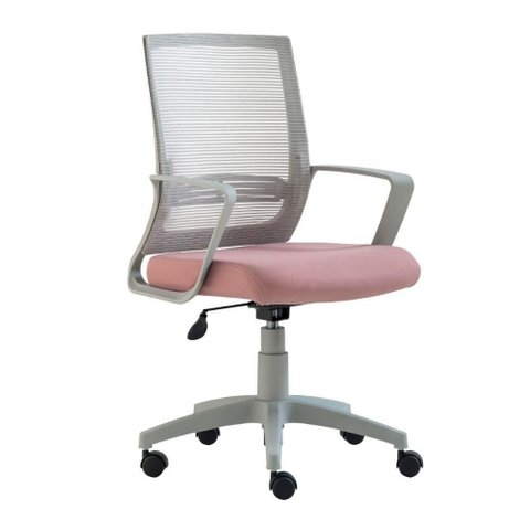 Cadeira de Escritório Stay 252405059 Ergonômica com Assento em Tecido e Encosto em Tela Base