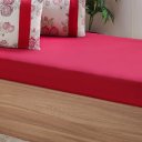 Ver imagem 2 de Jogo de Cama Casal Malha 3 Pçs Bella Cama New 138x188cm Vermelho