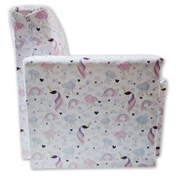 Poltrona Infantil Sofazinho Reforçada Decoração Modelos Unicórnio Claro - 5