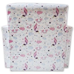 Poltrona Infantil Sofazinho Reforçada Decoração Modelos Unicórnio Claro - 6