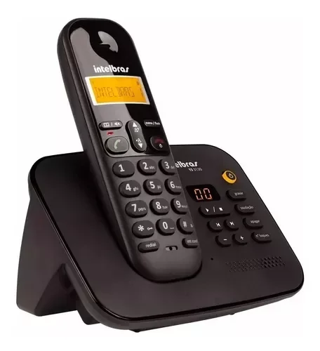 Telefone Sem Fio Digital Ts3130 Preto Com Secretária Eletrônica, Display e Identificador de Chamadas - 4